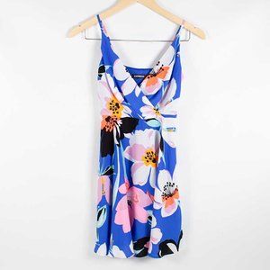 EXPRESS Blue Floral Summer Mini Dress XS or Small